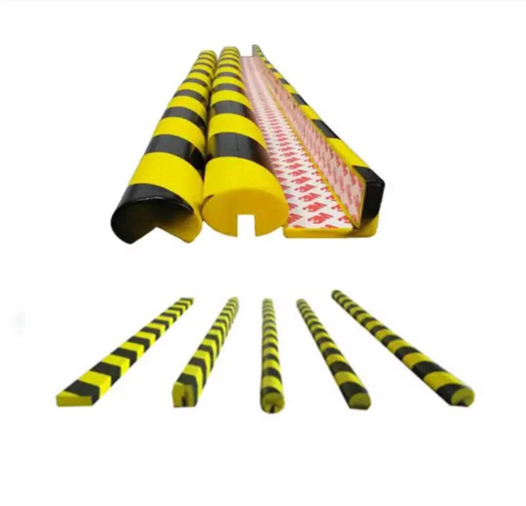 pu警示条 黄黑防撞条 pu海绵条槽型发泡聚氨酯防撞棉 厂家批发