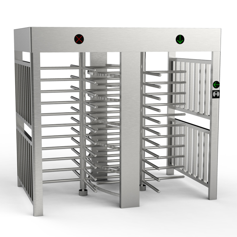 全高旋转门 十字转闸 小区车站学校高棍闸门双门转闸全高闸厂家