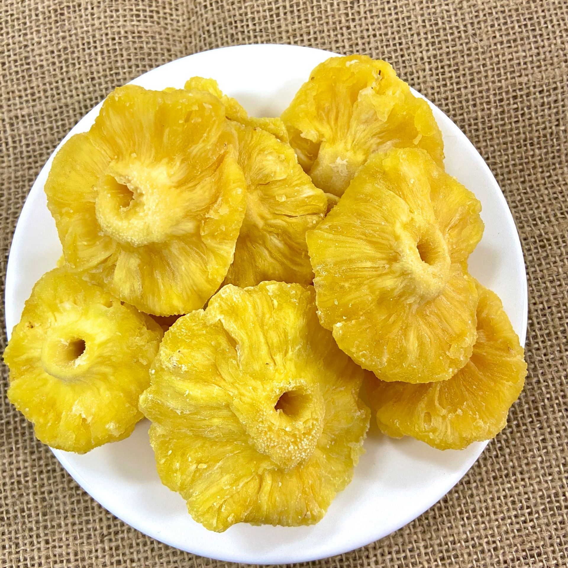菠萝片凤梨干散装批发菠萝圈办公室零食 果脯-阿里巴巴