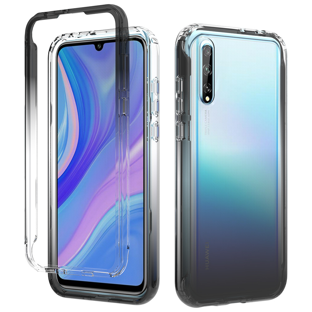 适用于华为p smart s上下盖防摔壳y8p/畅想10s撞色彩虹壳工厂直供