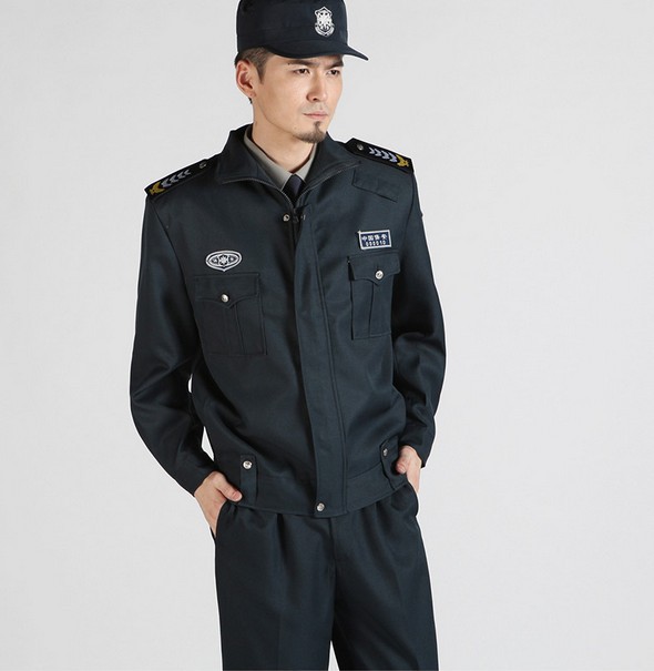 厂家批发新式保安服套装物业保安制服春秋装全套保安春秋执勤服