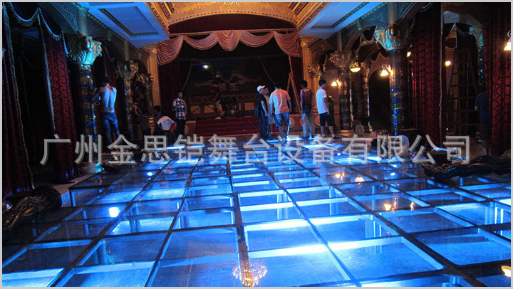 水上活动水晶舞台有机玻璃舞台走秀t台透明发光舞台演出婚庆舞台