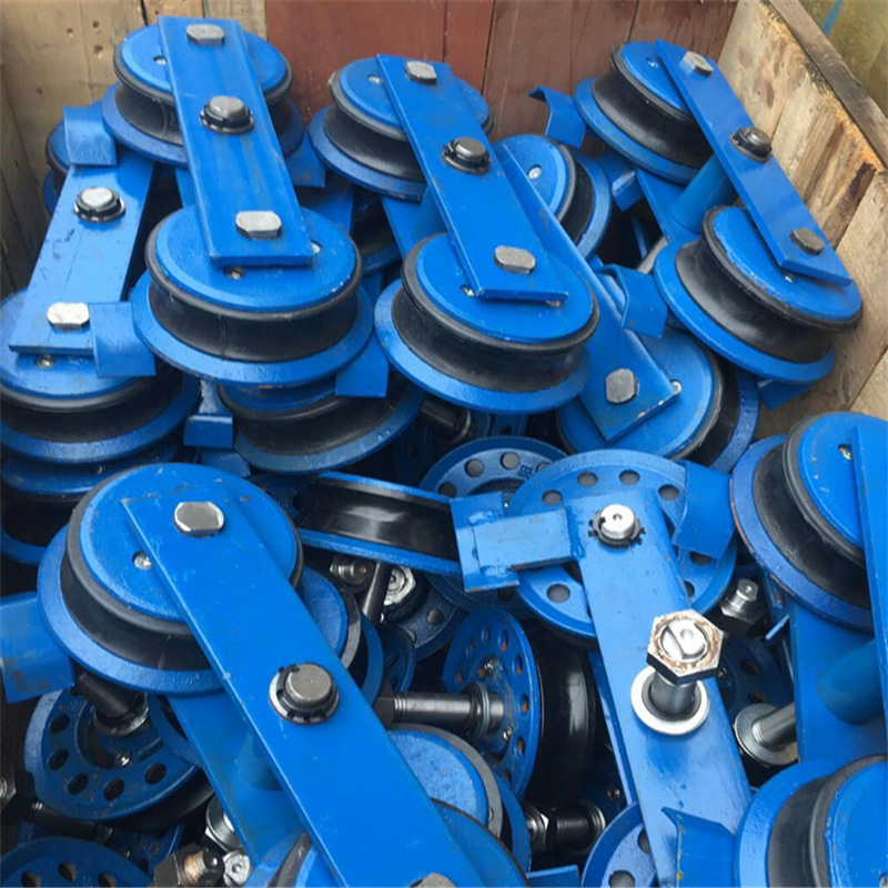 出售品质优良猴车托绳轮 矿用单托,双托压绳轮 猴车托绳轮