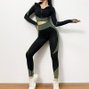 Cross border Explosive money seamless Yoga suit suit Spring and summer new pattern knitting Hip Elastic force Bodybuilding motion Three Cross border Explosive money seamless Yoga suit suit Spring and summer new pattern knitting Hip Elastic force Bodybuilding motion Three