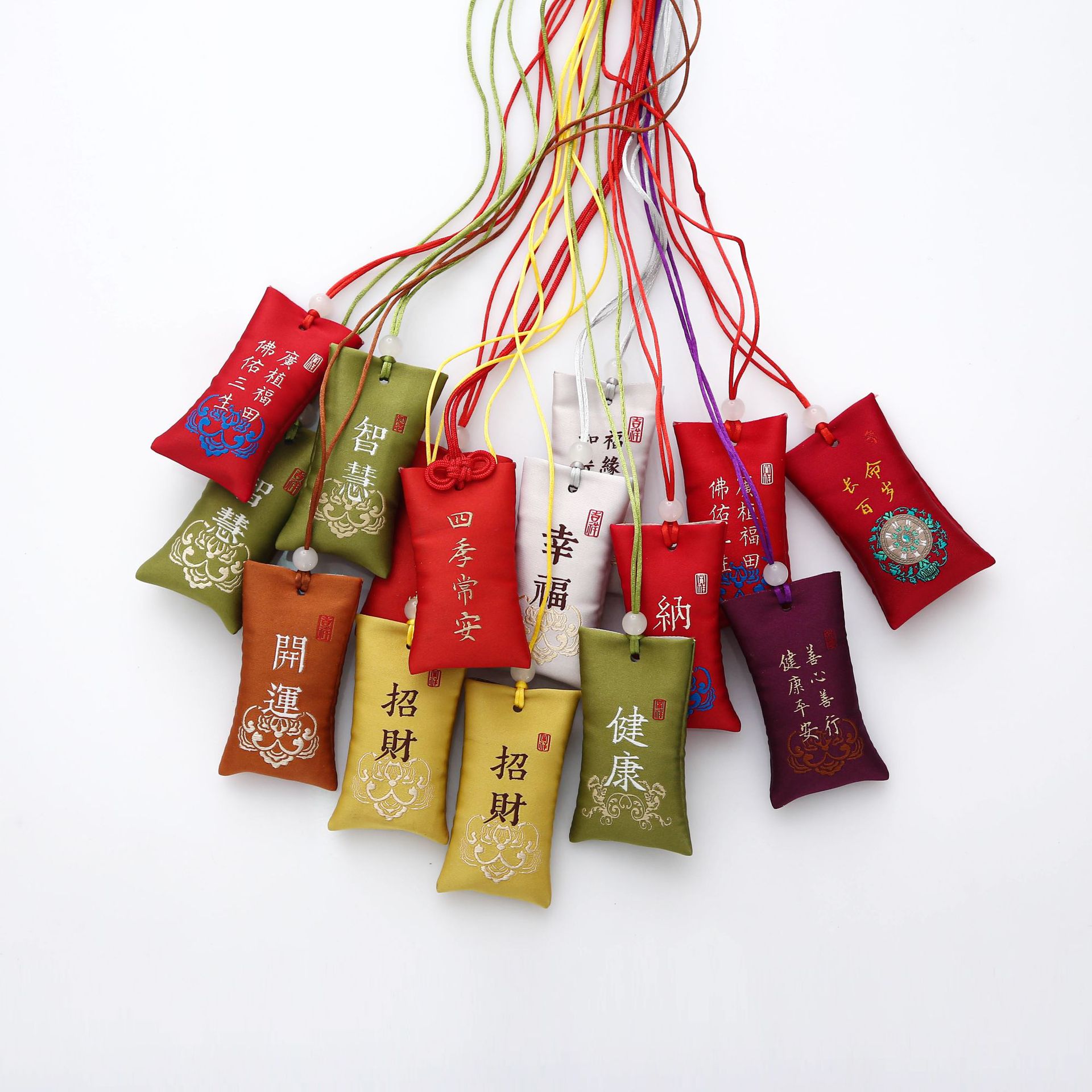 定制祈福挂件吊坠御守檀香平安符袋御守福袋 空香囊福袋《空袋》