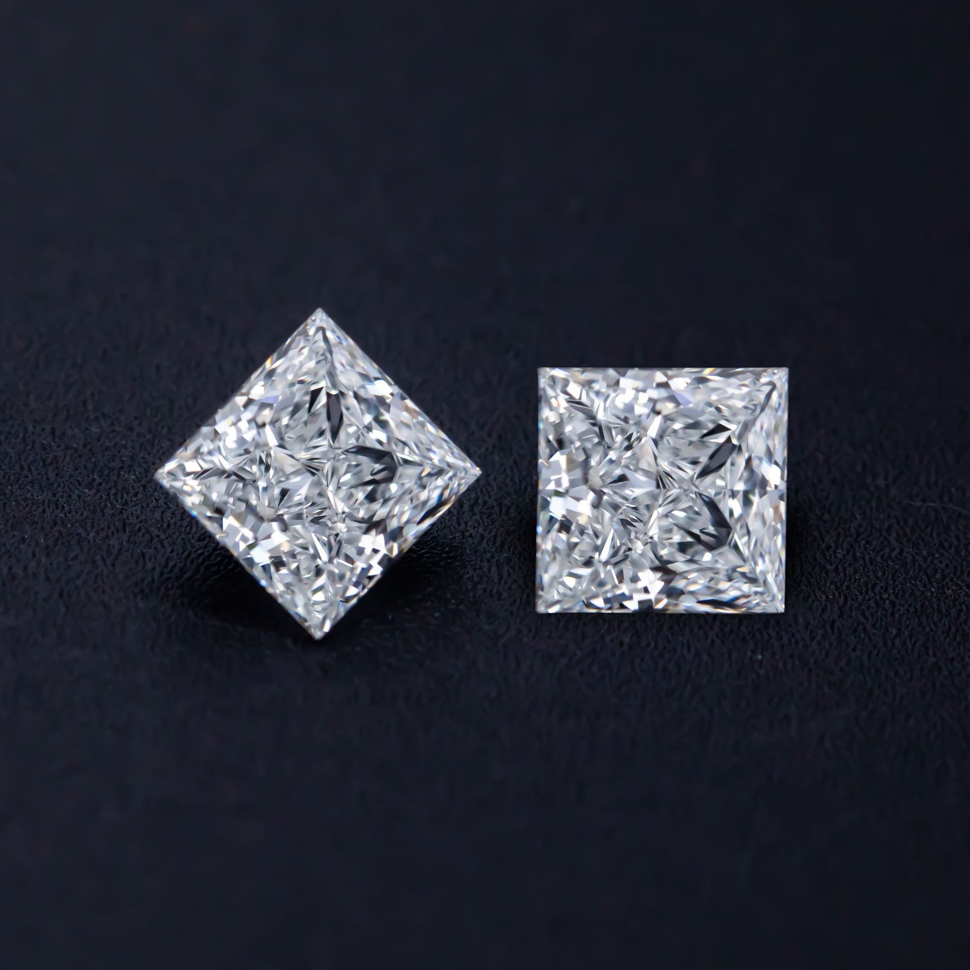 人工钻石cvd/hpht实验室培育钻石公主方形1.