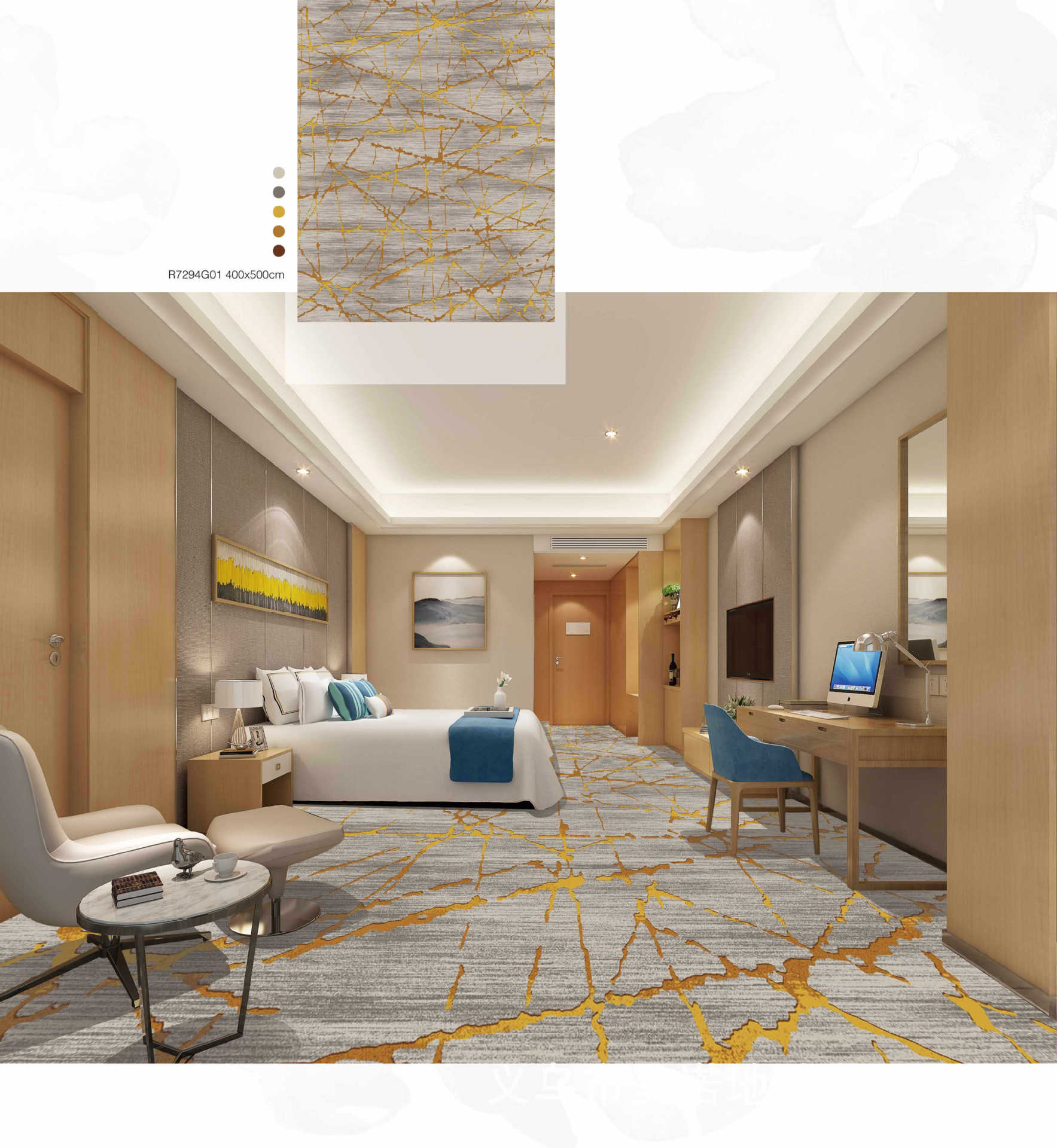 厂家定制阻燃印花工程地毯 走廊客房大堂宴会厅满铺宾馆酒店地毯