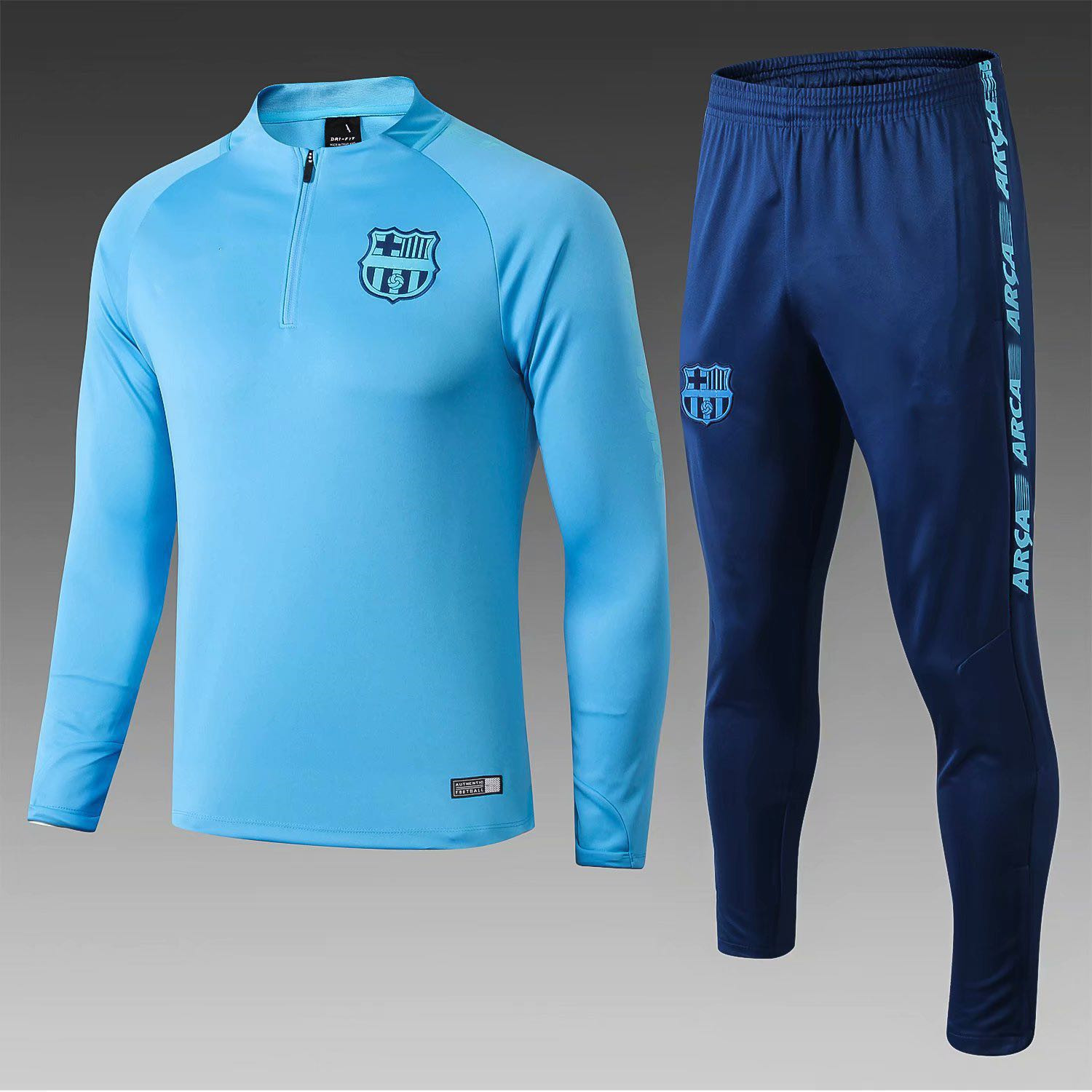 厂家直批2021巴塞罗那成人训练服俱乐部足球服巴萨梅西球衣出场服