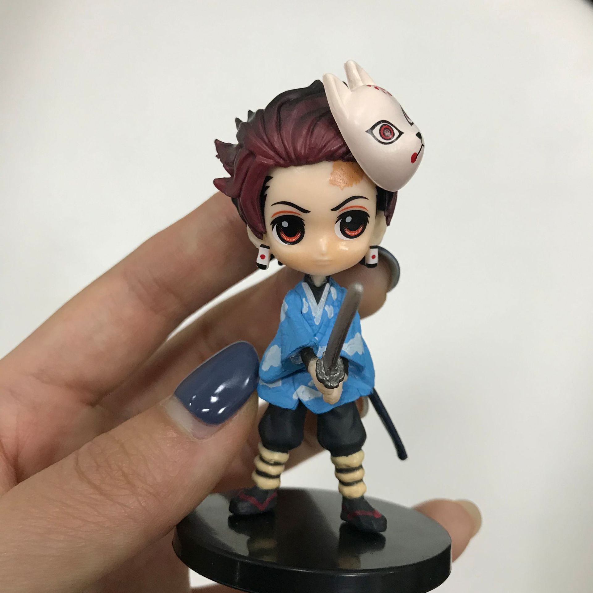 现货秒发q版鬼灭之刃炭治郎 祢豆子灶门鬼灭系列手办模型公仔摆件