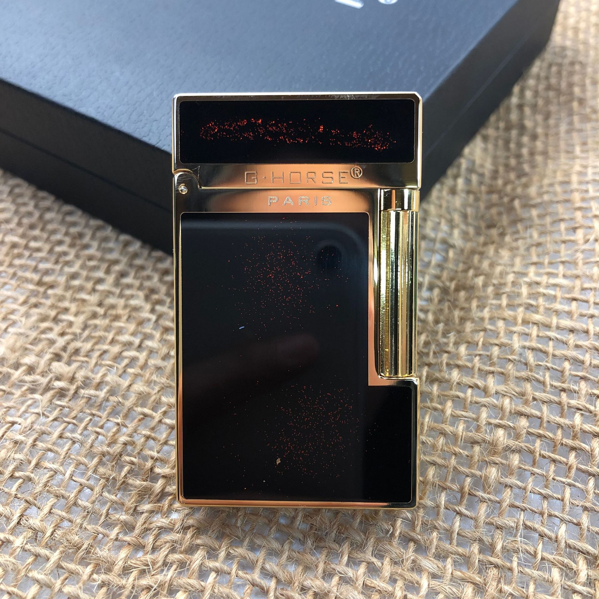 ghorse神骏纯铜钢音朗声充气明火打火机复古砂轮啷声创意礼品