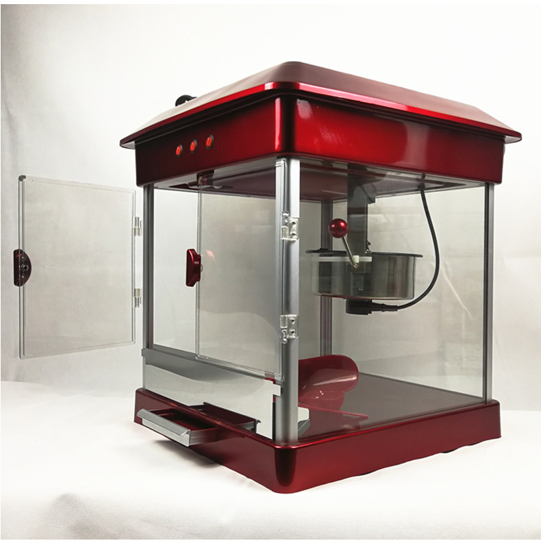 欧规美规新款双开门商用影院用全电动豪华爆米花机玉米爆谷机