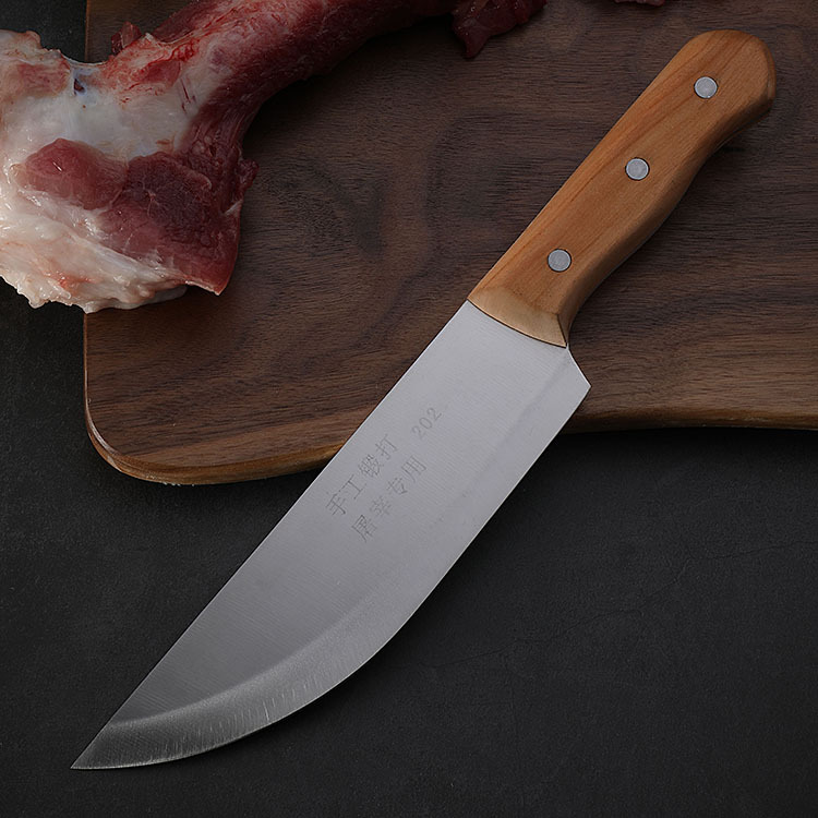 阳江刀具不锈钢剔骨刀手工锻打屠宰刀割肉切肉刀杀猪屠羊专用刀