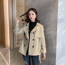 2020秋冬新款韩版气质宽松显瘦小个子外套设计感短款风衣女潮