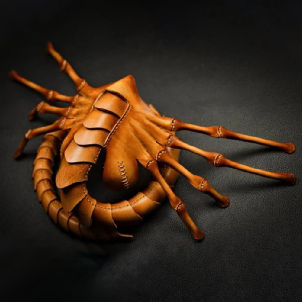 异形抱脸虫 2020新款万圣节恐怖蝎子面具 蝎子面具亚马逊热卖