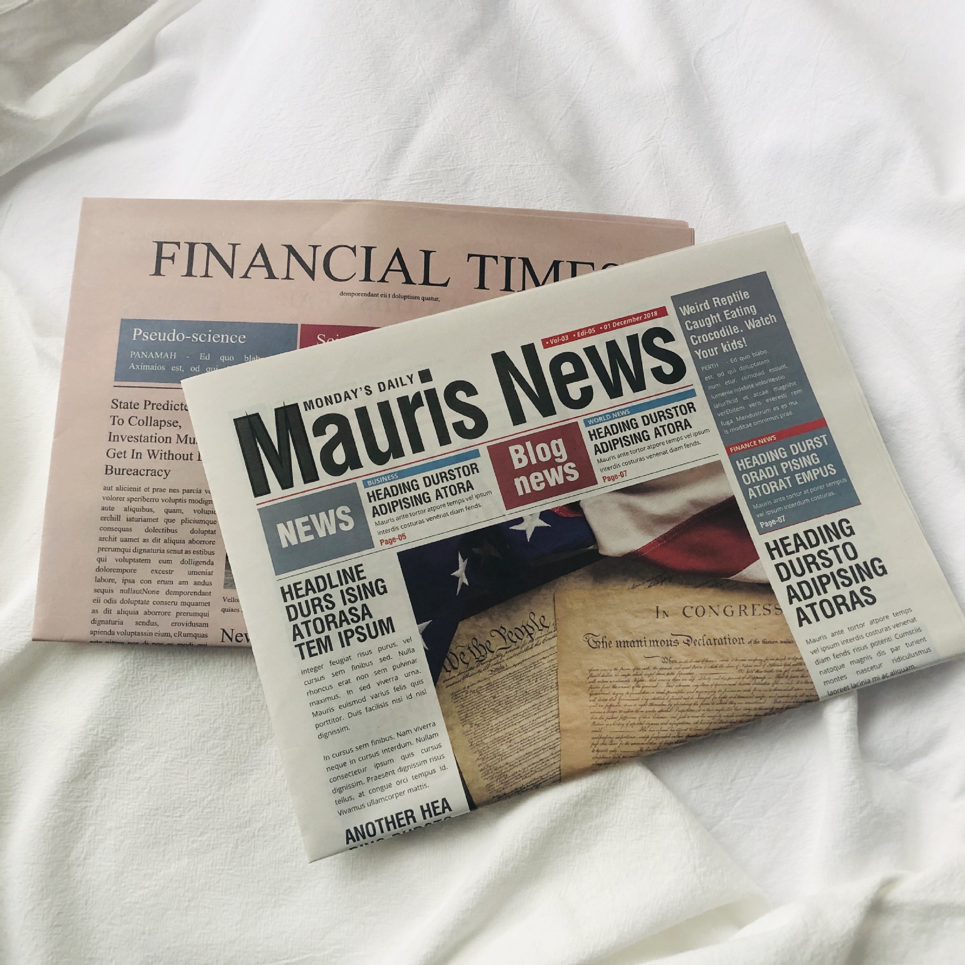 ins拍照道具摆件复古旧英文报纸杂志网红美食装饰摄影道具背景布