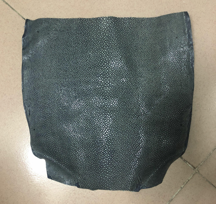 彩色全磨面珍珠鱼皮 diy手工特种稀有皮料 按块卖