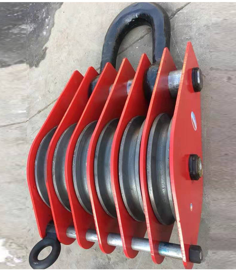 厂家供应大吨位起重滑车 吊环式起重滑车价格 多轮起重滑轮型号