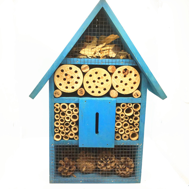 昆虫屋木质昆虫酒店insect hou木质装饰品实木蝴蝶窝蜜蜂窝可定制