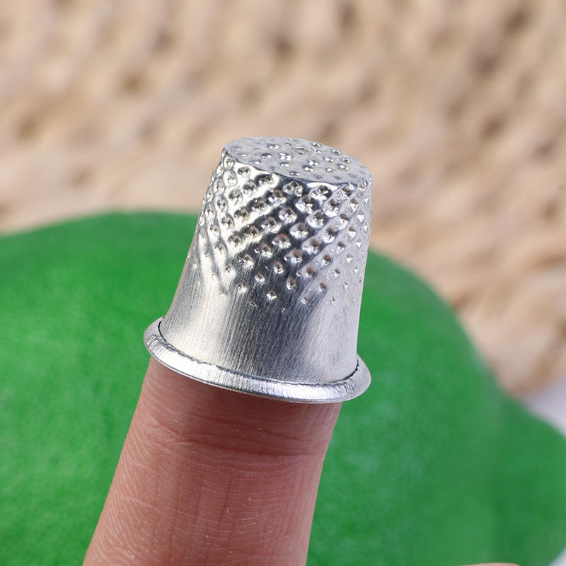 十字绣diy 银色顶针帽 顶针套 缝纫配件日用手工针线活缝纫工具