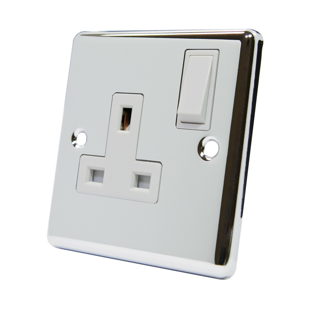 bs英式英标英规英国金属插座开关 2 gang 13a switched socket