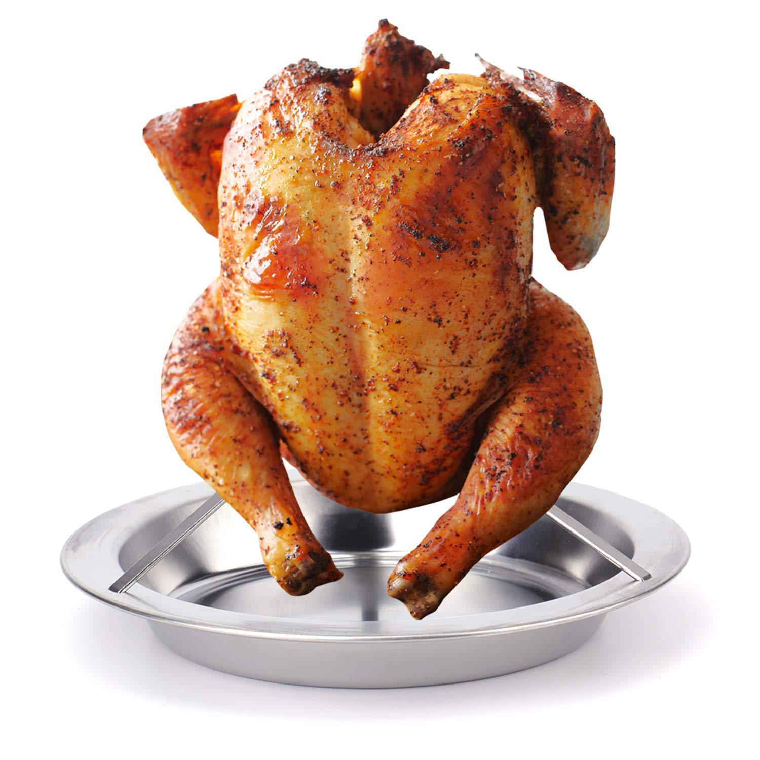 不锈钢烤鸡架 烤鸡盘 火鸡架 拆卸烧烤盘 烧烤架 bbq 烧烤工具-阿里巴