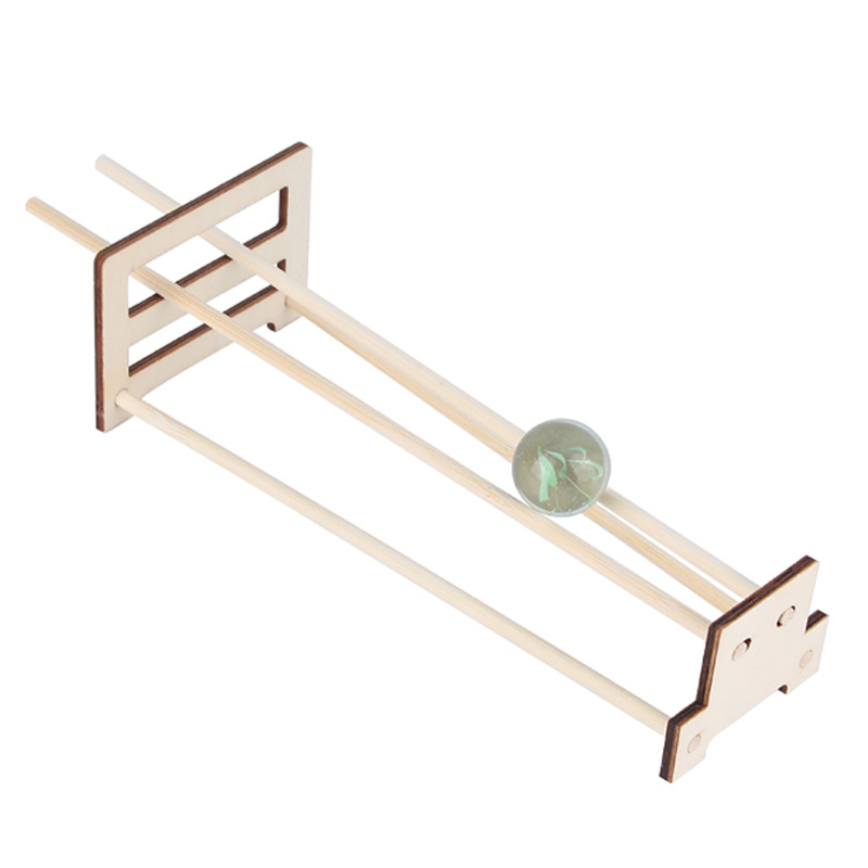 厂家直销木制双轨怪坡学生创意diy科普器材科技小制作小发明批发