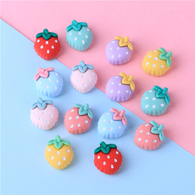 Cream Glue Epoxy DIY Homemade Handmade Phone Case Ornament Resin Accessories Biscuit Strawberry Barrettes Head Rope Decoration