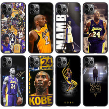 适用iPhone15手机壳软壳NBA湖人黑曼巴科比手机壳Kobe phone case