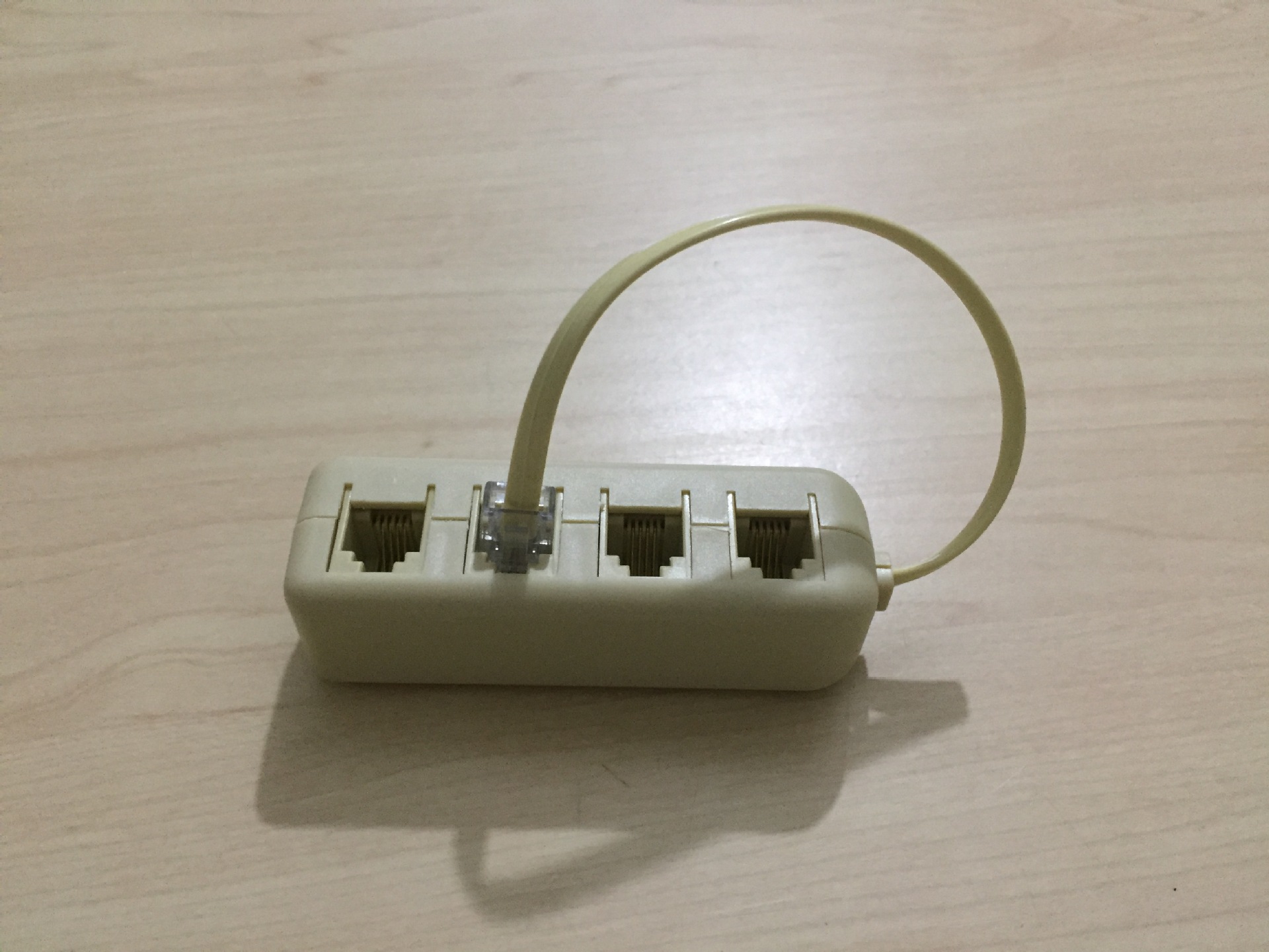 电话一分四分线器 电话分配器 电话一拖四 电话1分4转接线 分支器