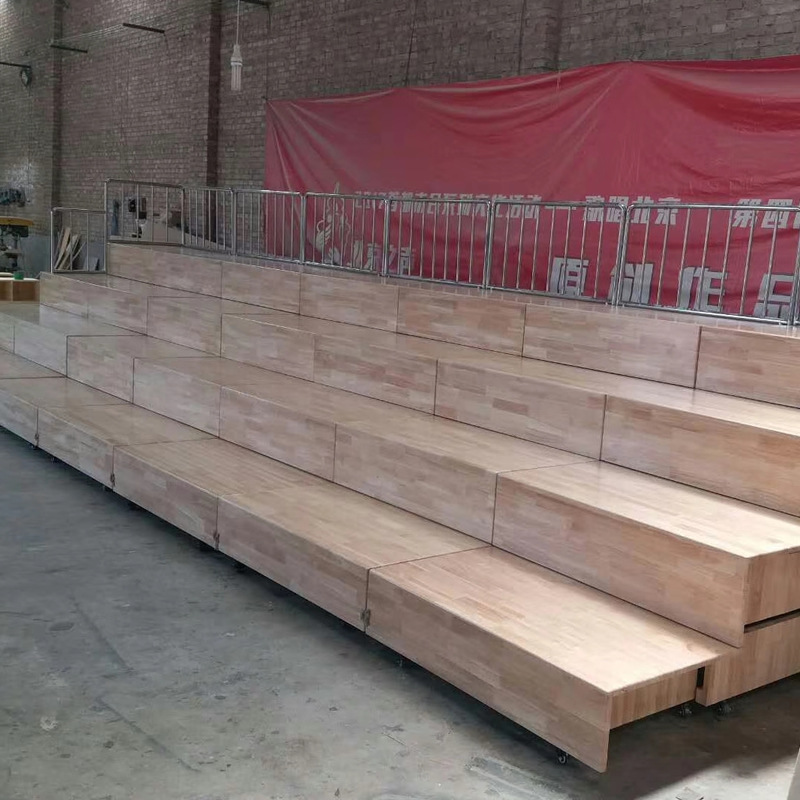 音乐教室实木阶梯舞台三层四层伸缩合唱排练台儿童合唱团用合唱梯