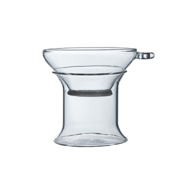 功夫茶具配件茶漏器茶滤网纱滤茶器泡茶过滤器创意零配玻璃茶漏托