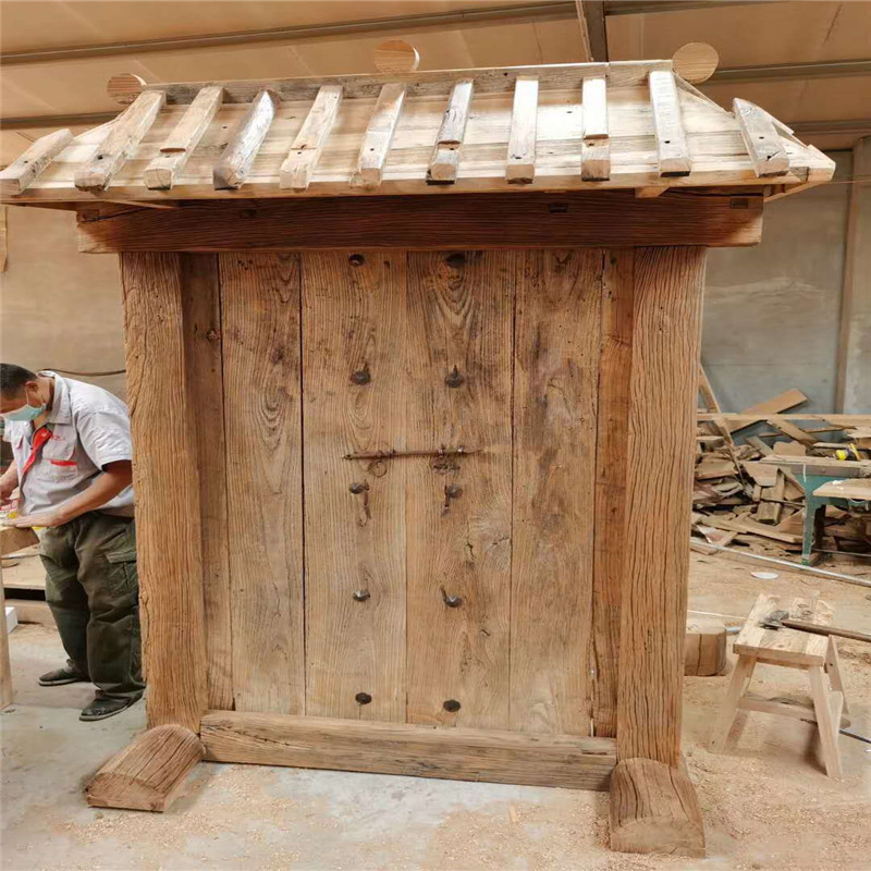 防腐木庭院大门