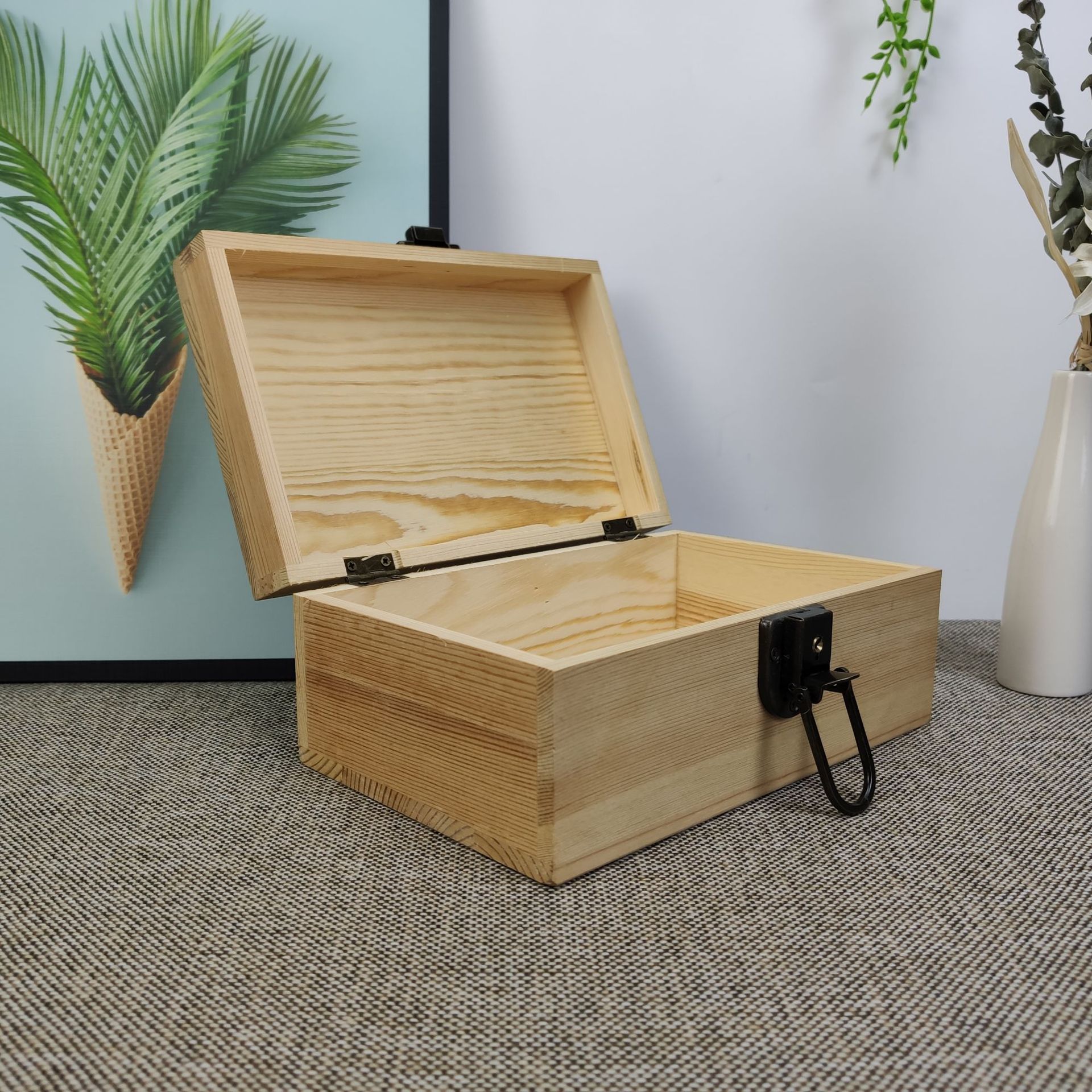 木制收纳盒 木质礼品实木盒包装盒 定制松木盒定做小木盒子可定制