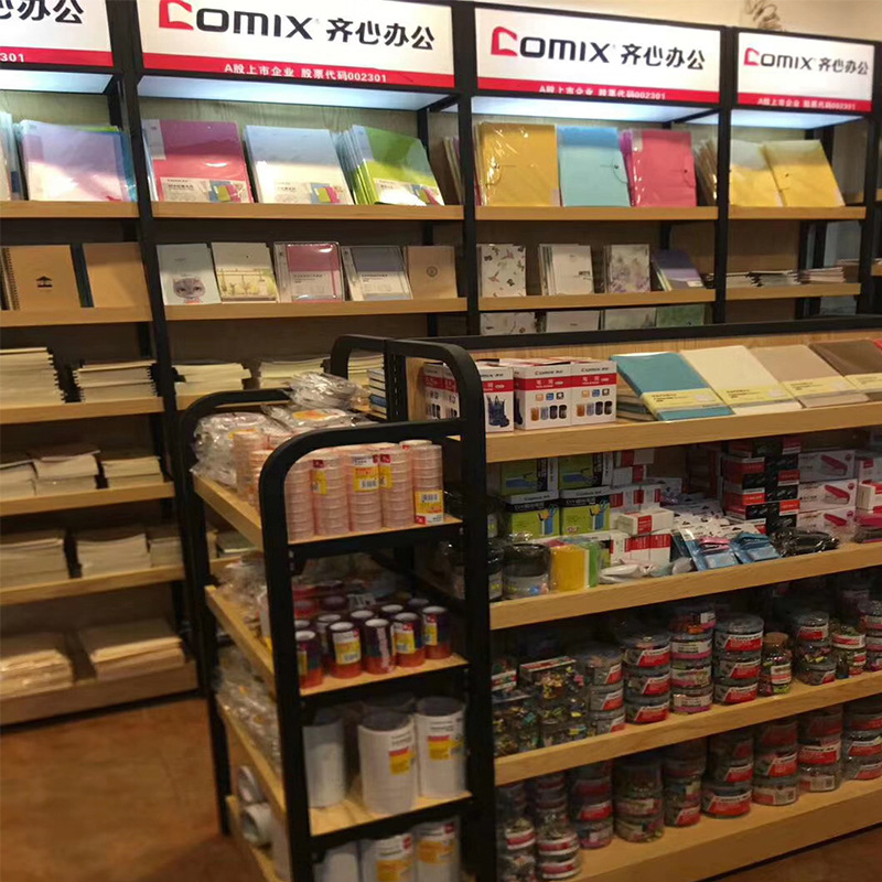 【文具店首选】得力办公文具学生文体用品简易安装可调节灯箱货架