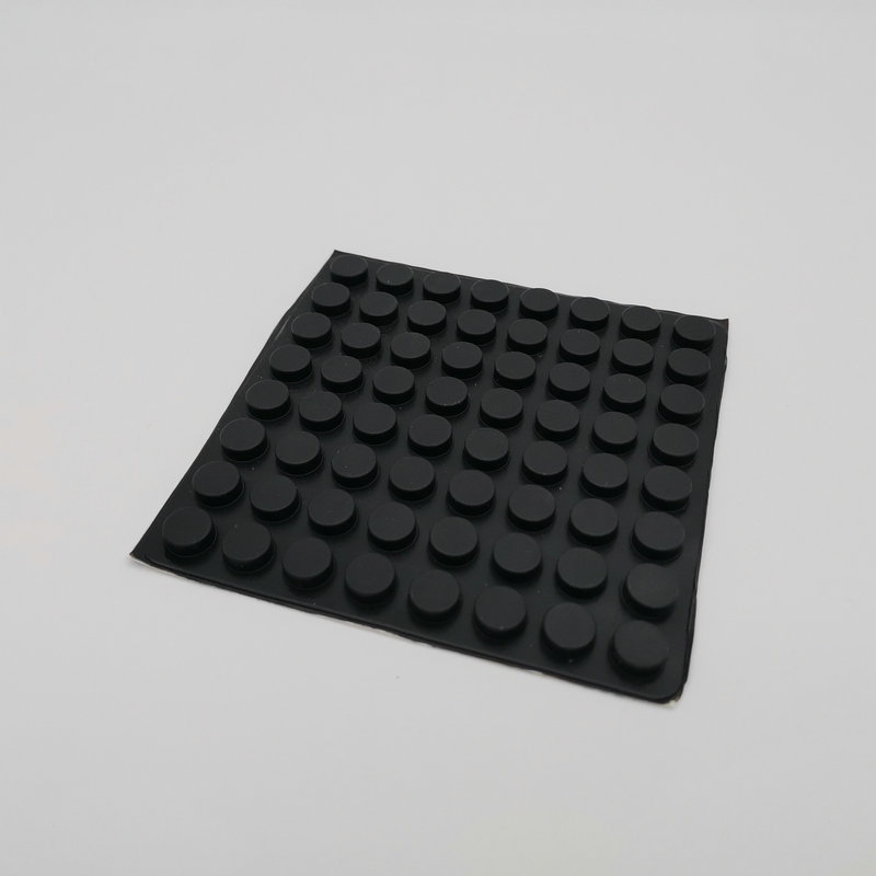 黑色防滑背胶硅胶垫脚垫圆形半球形家具家电玻璃耐磨硅胶防滑垫