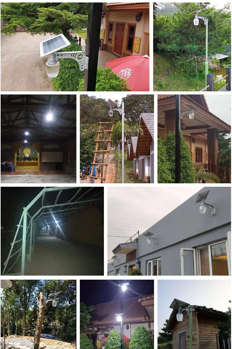 蓝晶易碳厂家直销太阳能庭院灯苹果灯7w别墅灯通宵照明壁灯庭院灯