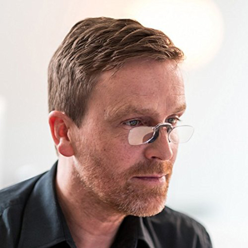 工厂店夹鼻老花镜便携阅读镜小巧无镜腿眼镜sos钱包眼镜一件代发