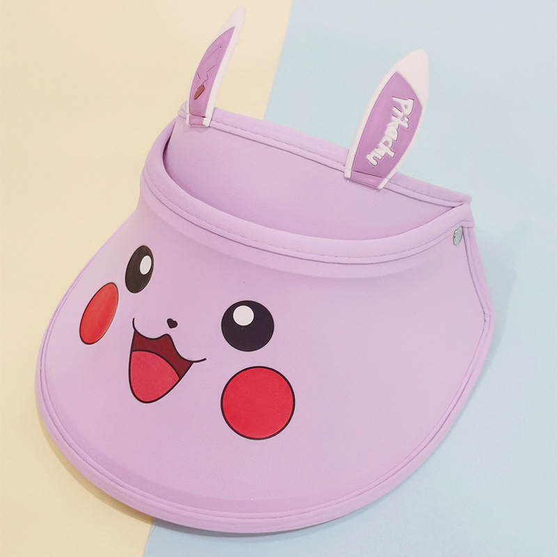 新卡通儿童空顶帽冰丝遮阳凉帽百搭学生运动帽子厂家直供