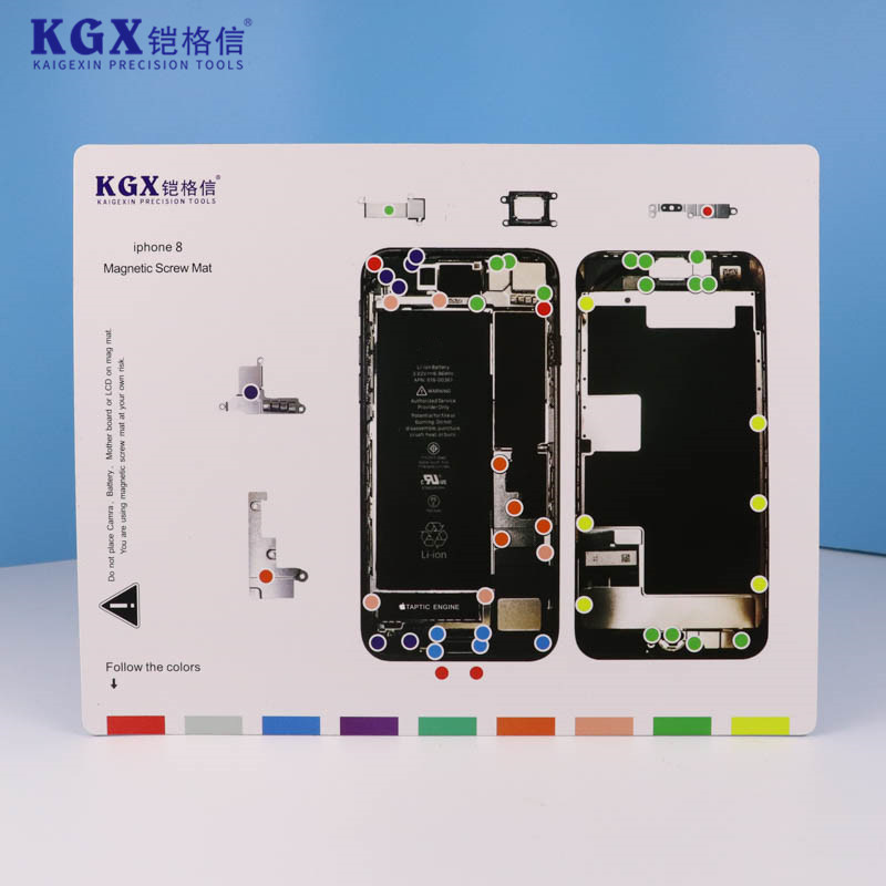铠格信iphone6p6sp7plus8 8pxxs xr max 11pro螺丝磁性记忆工作垫