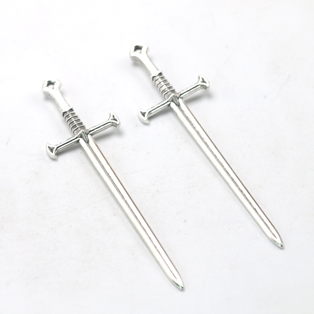 韩版饰品 zakka复古泰银十字剑宝剑包包装饰品吊坠挂件 厂家批发