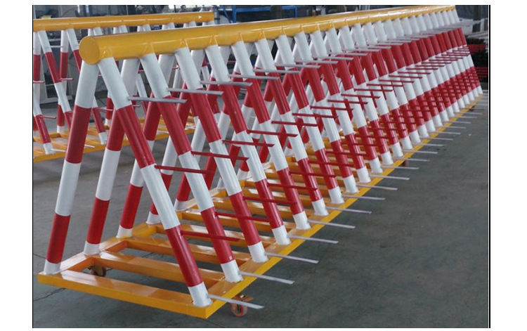 拒马路障移动护栏学校门口挡车隔离栏防冲撞路障钢管挡车安全护栏