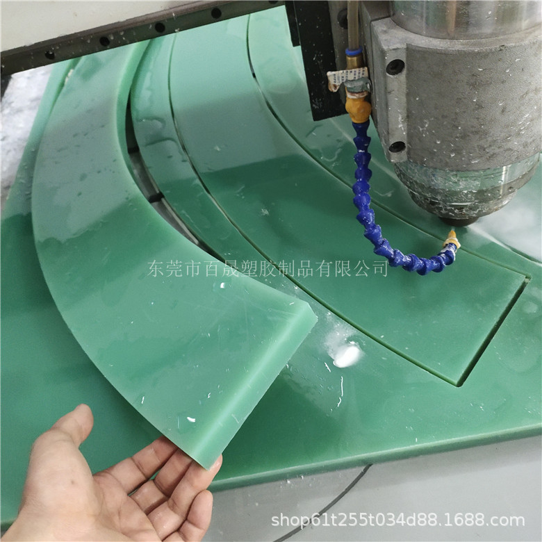 FR-4耐高温绝缘板 玻璃纤维绝缘隔热板 水绿色玻纤板成品加工裁切