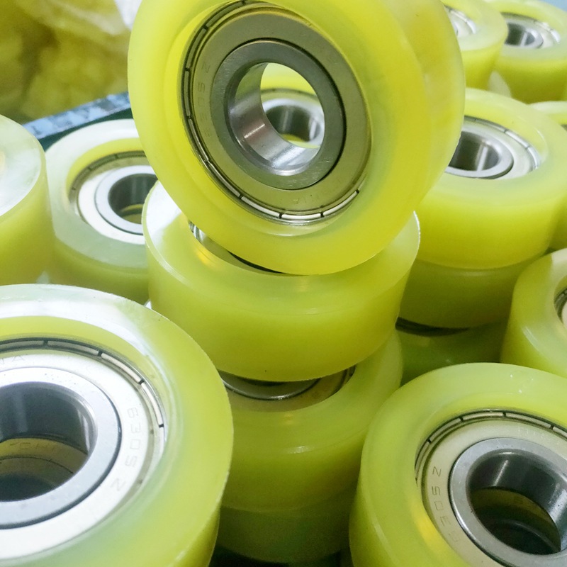 厂家包胶轴承 包聚氨酯轴承 pu透明弹性体 耐磨静音定制各种尺寸