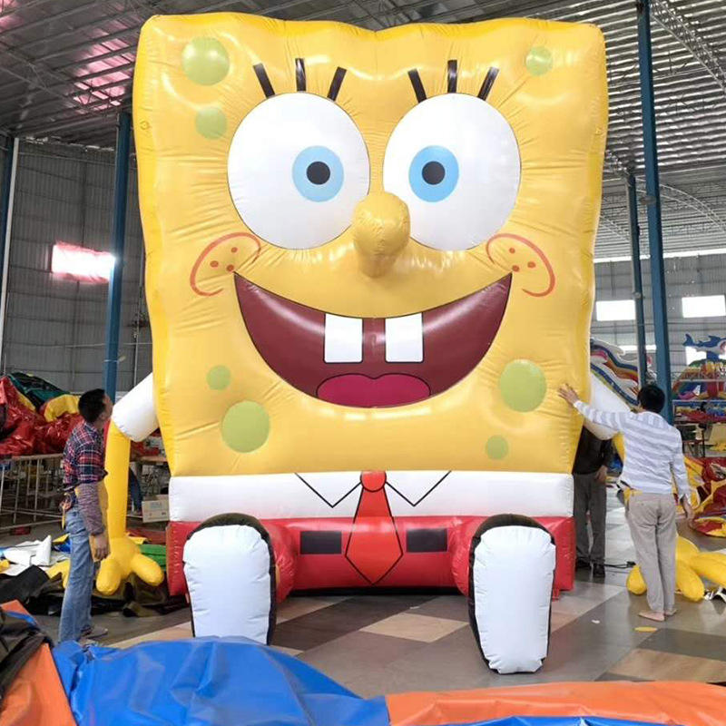 定制批发充气卡通气模人模型大型充气海绵宝宝派大星卡通气模定制