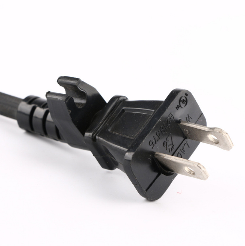 ul/etl n1-15美标两极大小片卡扣式插头电源线 电源线插头