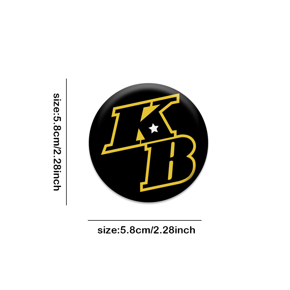 科比·布莱恩特kobe bean bryant篮球明星nba徽章胸章衣帽装饰品