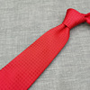 红色提花仿真丝领带8cm宽男士商务正装会议职业领带现货批发零售|ru