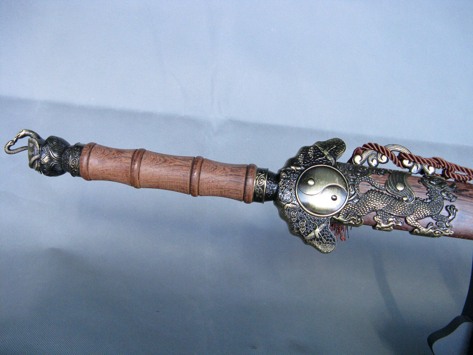 龙泉刀宝剑 鸡翅木小号太极玄武剑 镇宅工艺 厂家直销未开刃