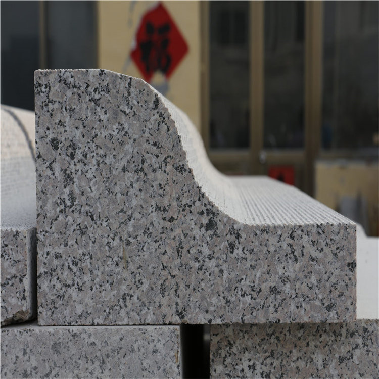 五莲花s型路沿石 异型花岗岩弧形路缘石排水路沿石 五莲花石材厂