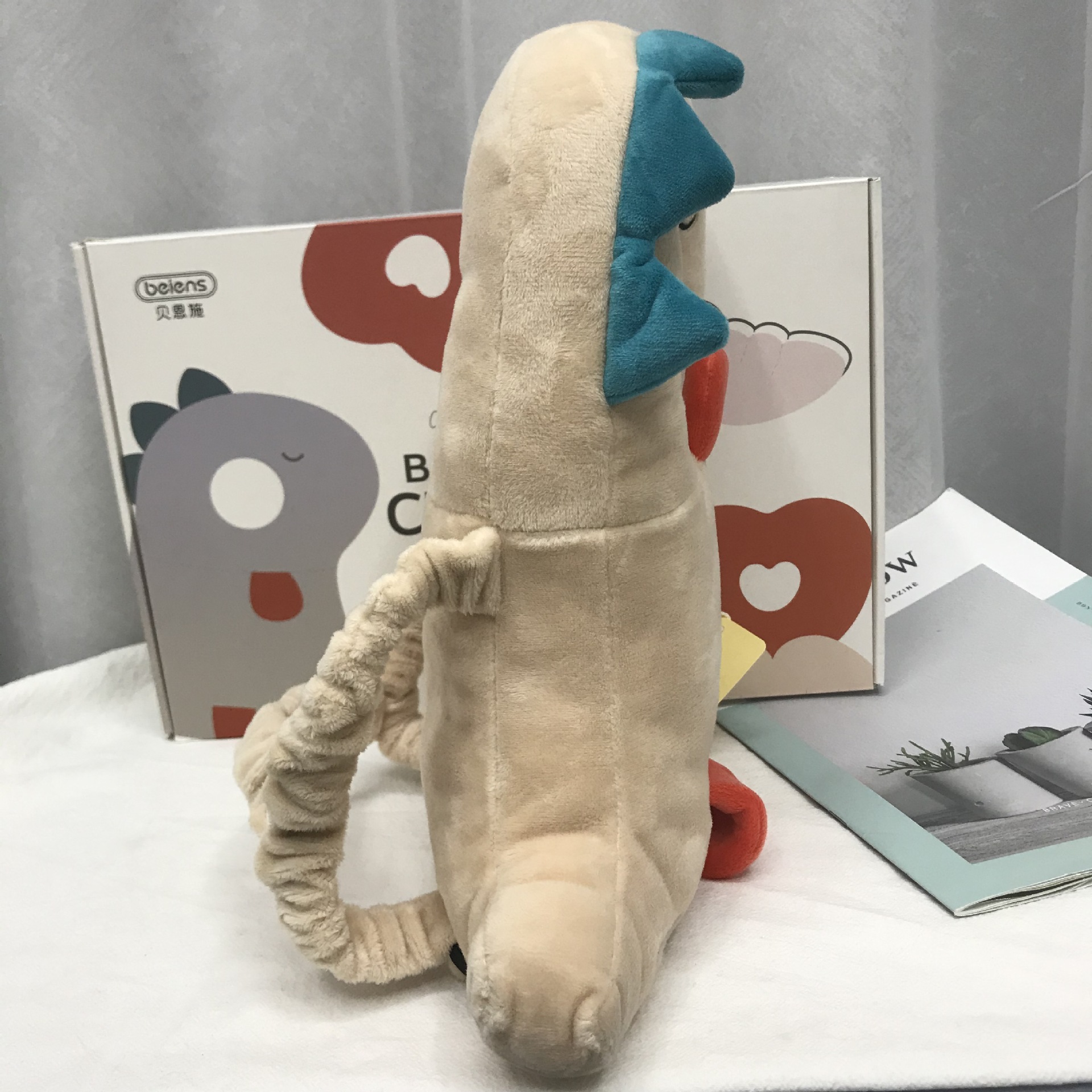 贝恩施恐龙宝宝护头婴儿枕防摔枕头部保护垫3d棉透气枕头